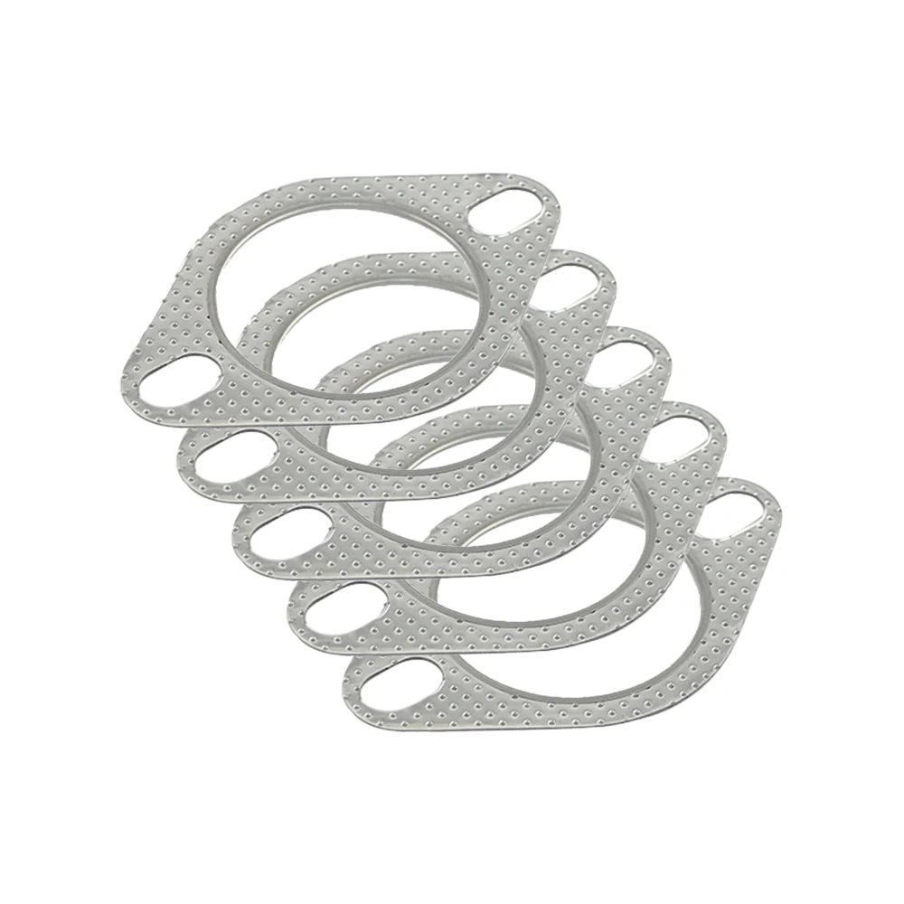 

5pcs/Lot 2'' 2.5'' 3'' Exhaust Gasket Universal Exhaust Pipe Flange Gasket With Two Holes