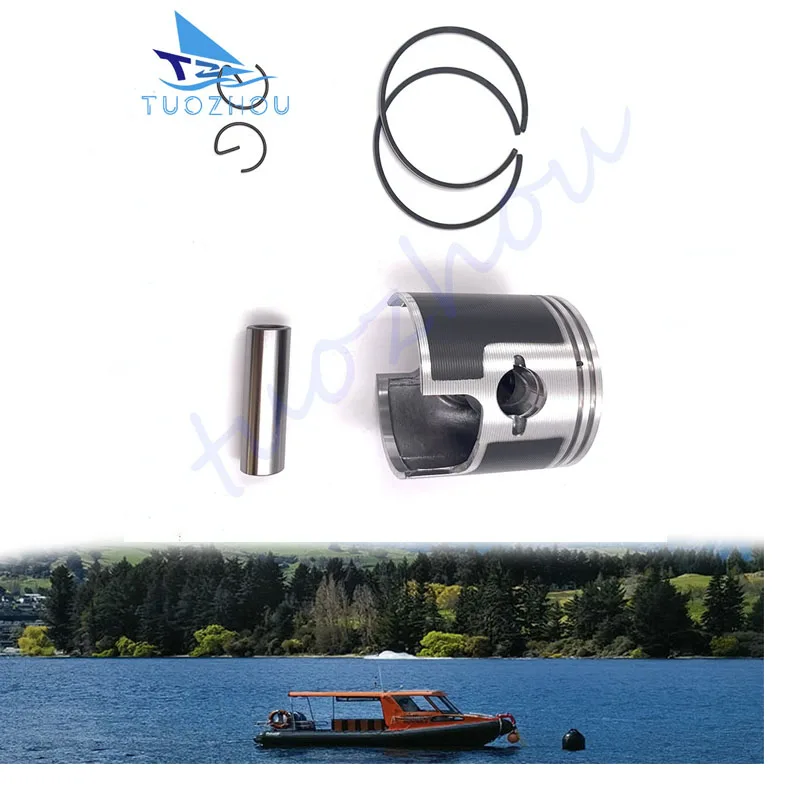 

For Suzuki Outboard Engine 40HP DT40 DT40C Diameter 79MM 12110-94400-000 Piston Kit Std With Rings Replace 12110-94400