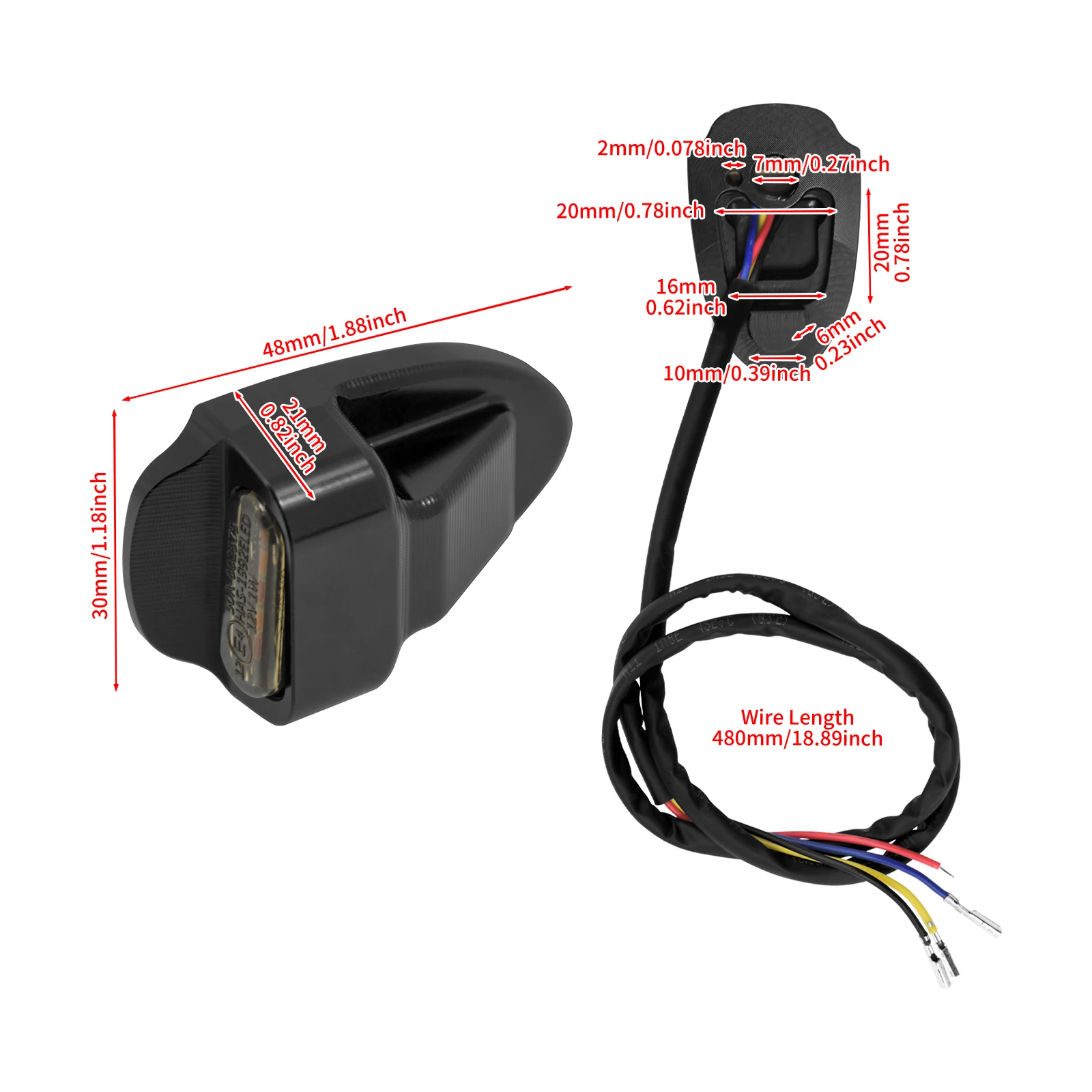Motorcycle E Mark Rear LED Turn Signal Indicator Brake Light Running Lamp For Harley Sportster Nightster 975 2021 2022 2023