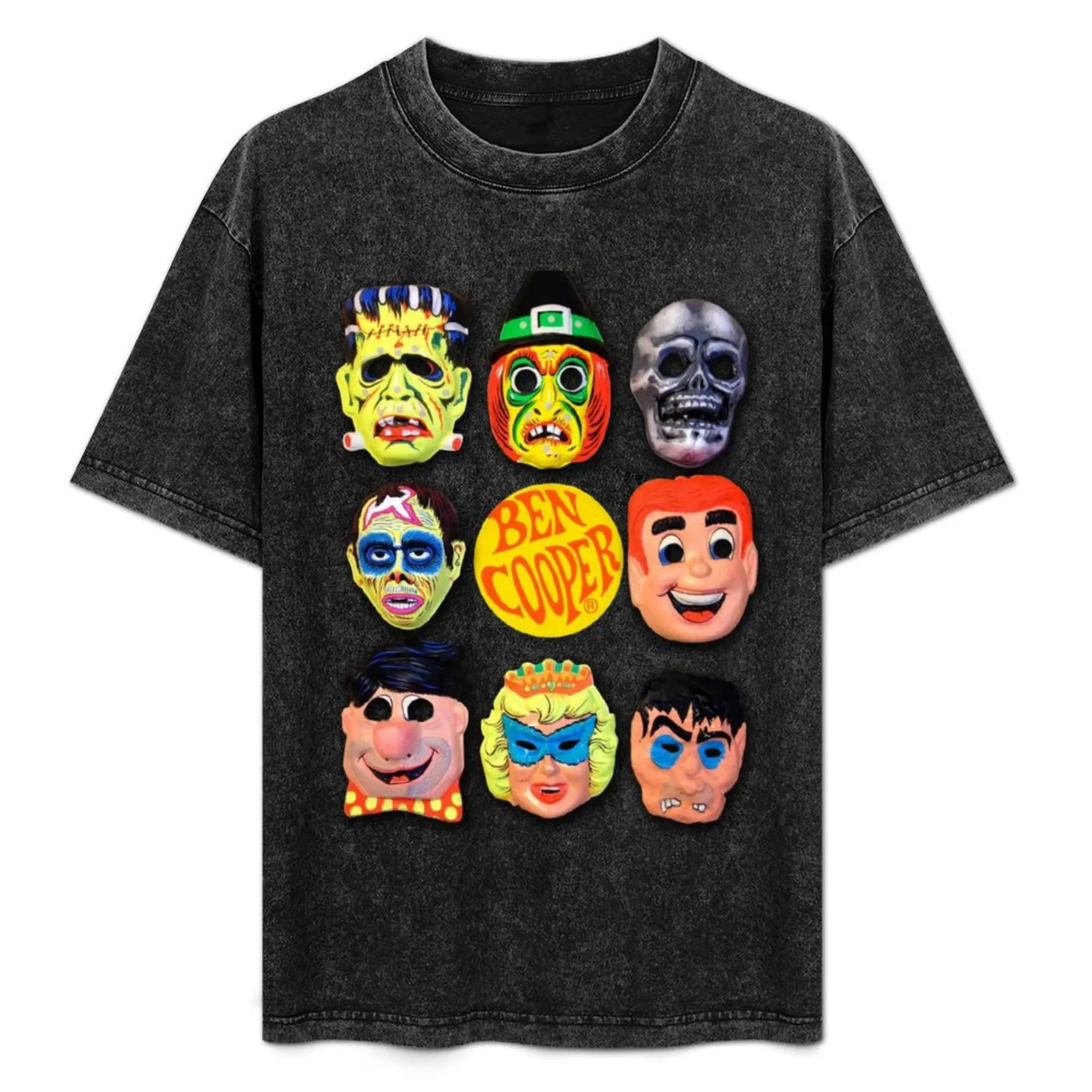 

Vintage Ben Cooper Halloween Masks T-Shirt Sports Casual Breathable Tee Shirt