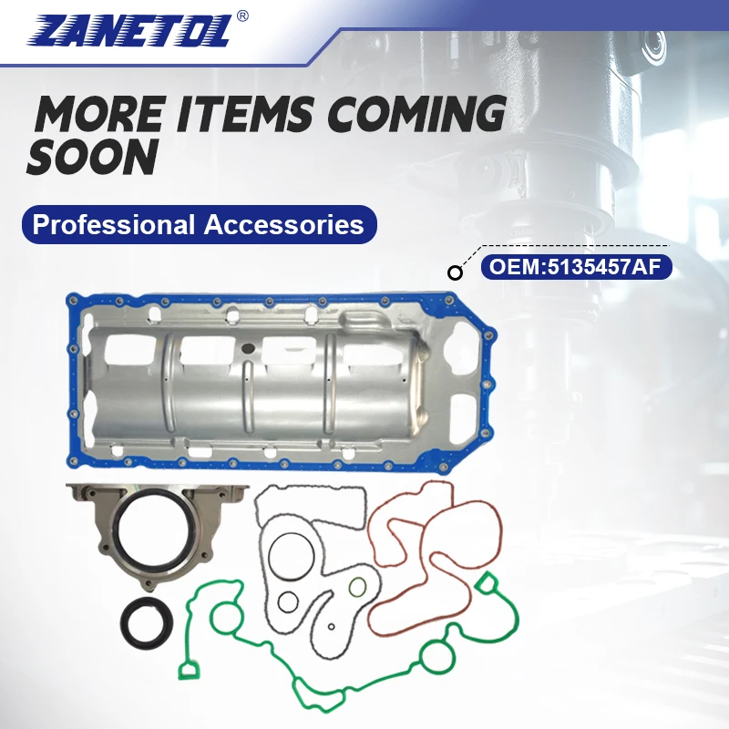 

ZANETOL Conversion / Lower Gasket Set for CHRYSLER ASPEN 2007~2008 DODGE DURANGO / RAM 1500 PICKUP 2006~2008 5135457AF 5135818AF