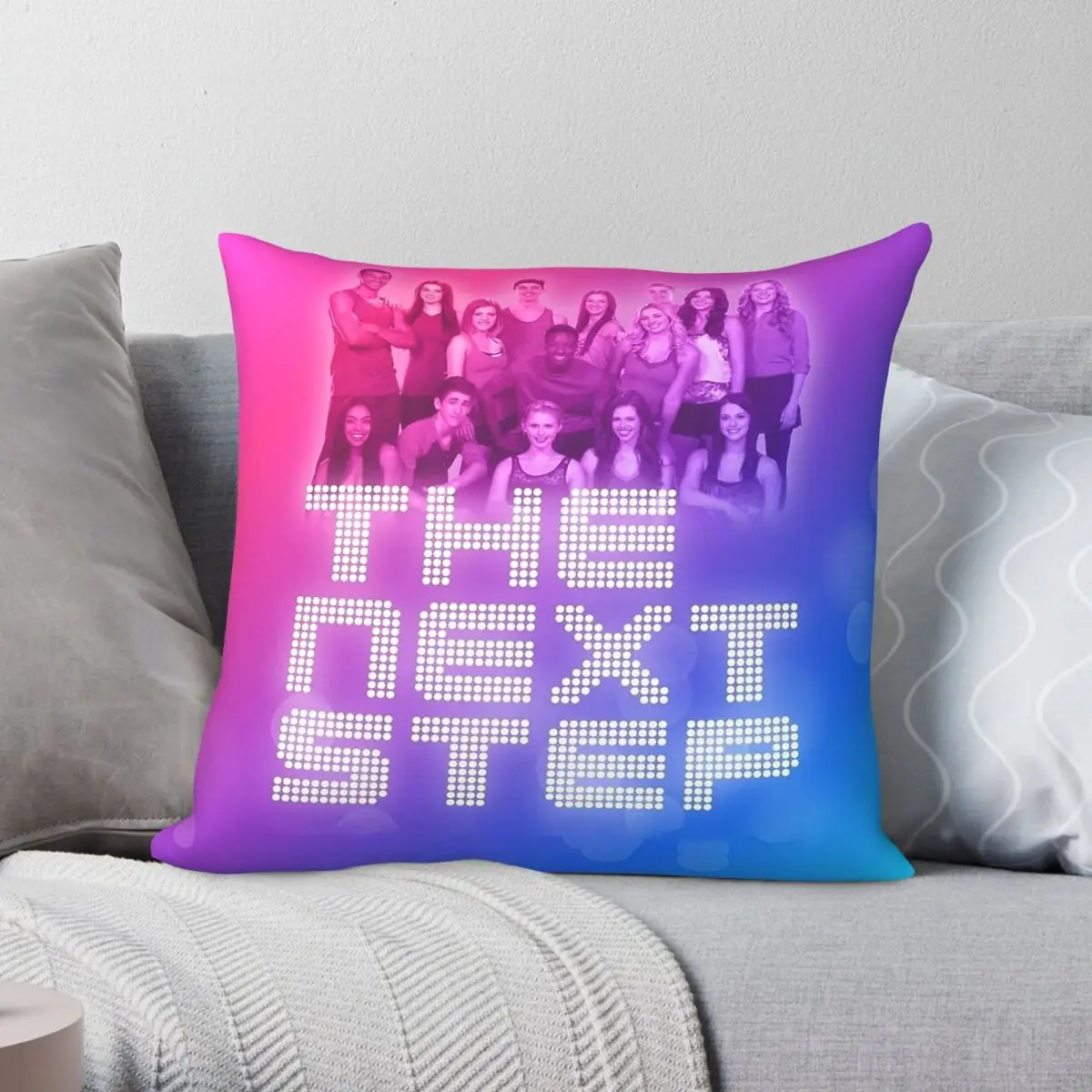The Next Step Square Pillowcase Polyester Linen Velvet Printed Zip Decorative Throw Pillow Case Home Cushion Cover