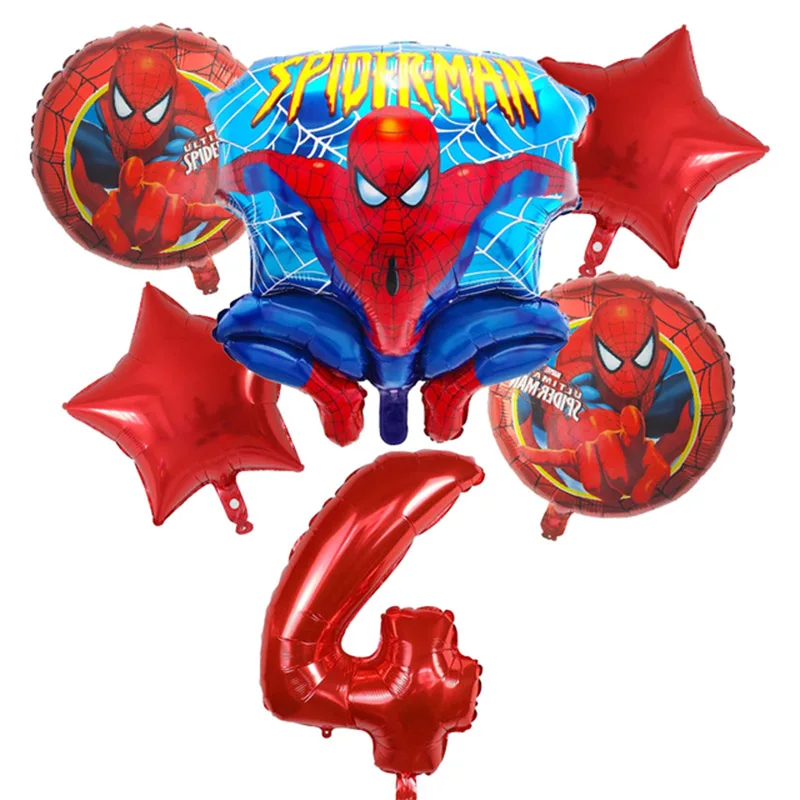 1 مجموعة سبايدرمان بطل احباط بالون مملوء بالهليوم استحمام الطفل الديكور عيد ميلاد موضوع الطرف الديكورات الاطفال اللعب هدية لوازم الهواء Globos #5