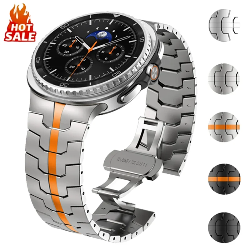 Metall-Edelstahlarmband für Samsung Galaxy Watch 8 40 mm 44 mm High-End-Modearmband für Galaxy Watch 8 Classic 46 mm Correa