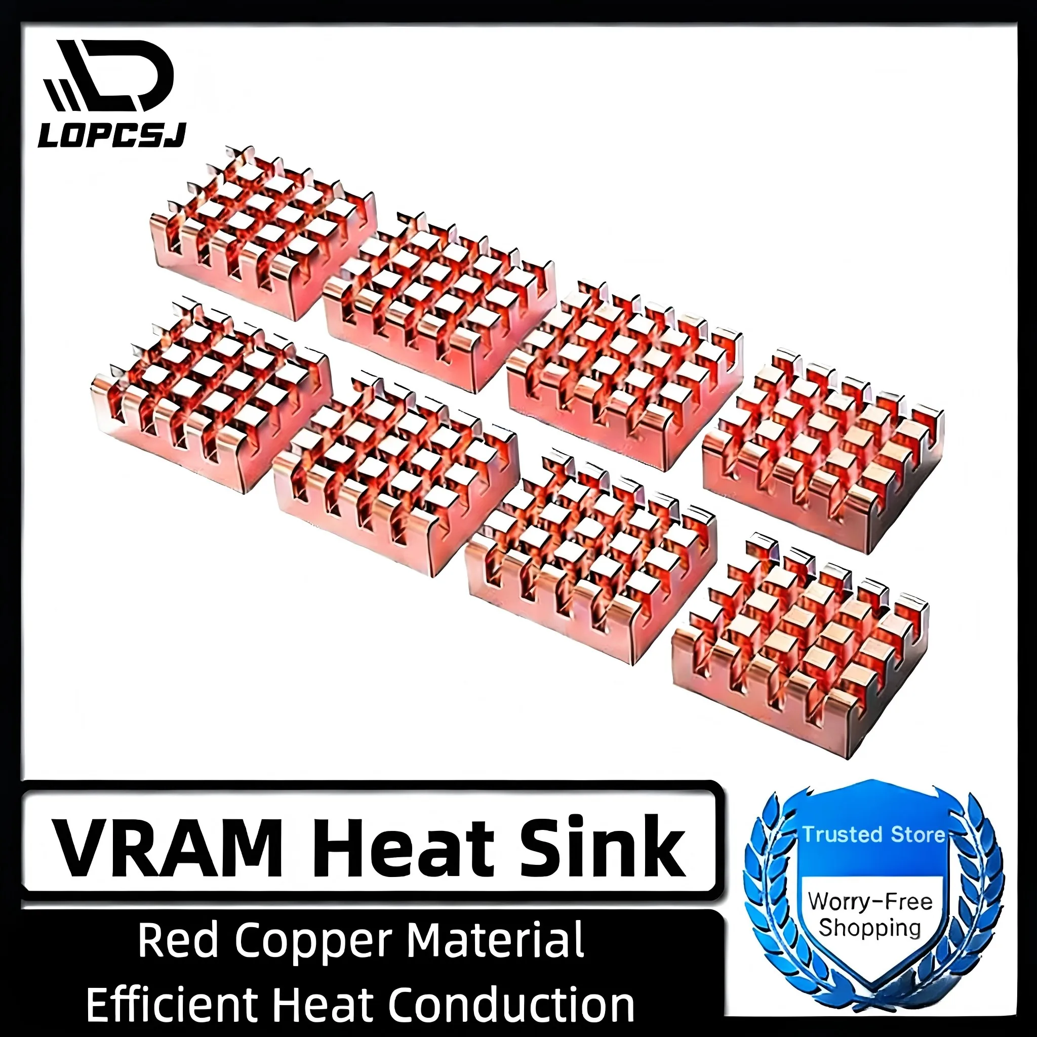 

Термопрокладка LDPCSJ 4/812-PCS VRAM из меди, 13x12x5 мм, для охлаждения чипов GPU, VGA, оперативной памяти