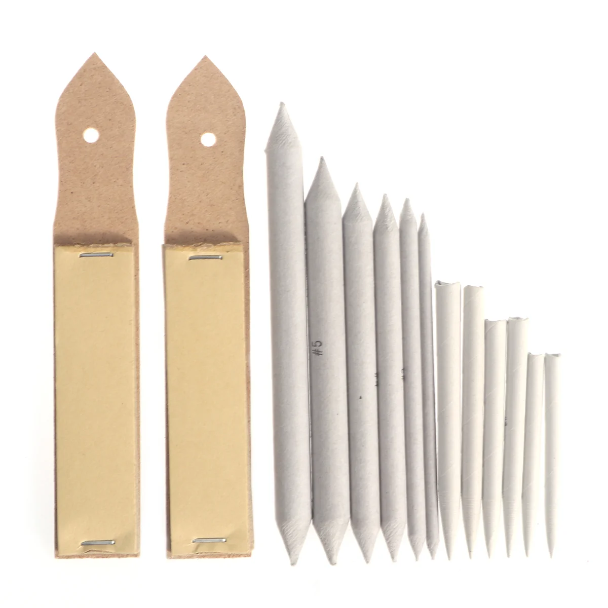 12 pcs נייר חול גושי גדמי מיזוג נייר חול חלול עיפרון מחדד המצביע תלמיד