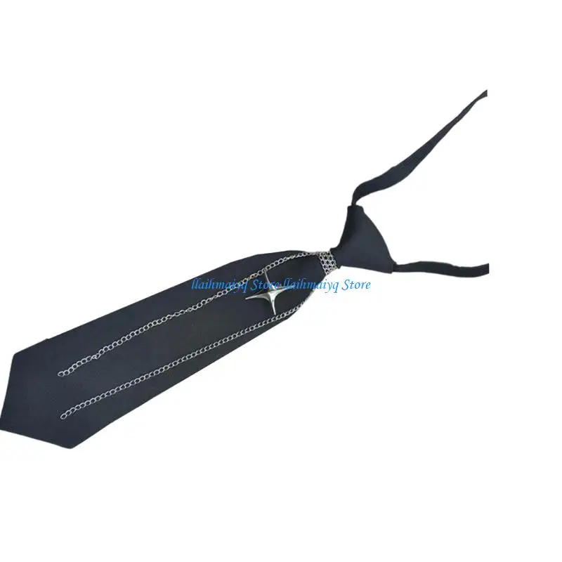 573B Earlier Tied Necktie With Ergonomic Design Machine Washable Polyester Silk Fabric Undisturbed For Travel Meetings And