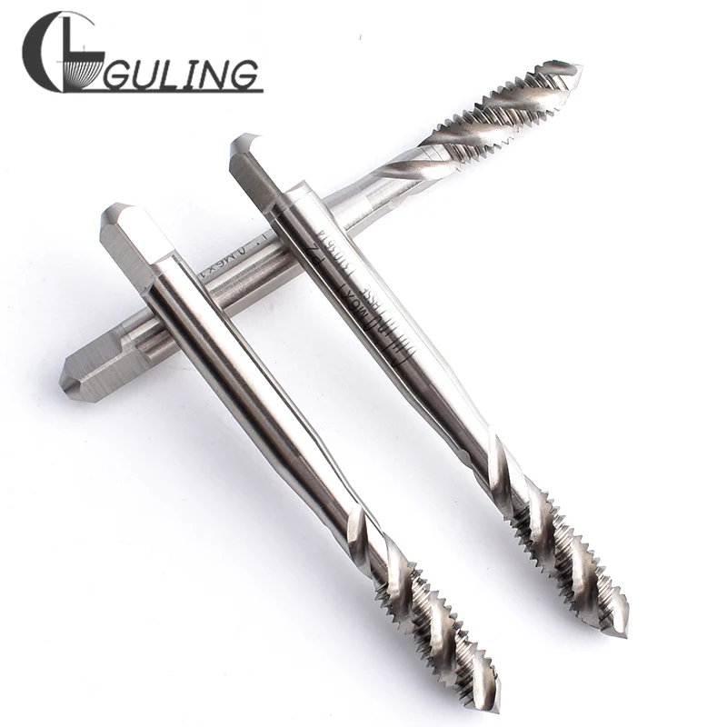Guling HSSE-M35 JIS มาตรฐานเมตริกเกลียวร่องแตะ M12 M14 M18 M20 X0.5 X0.75 X1เครื่องสกรูปรับเกลียว