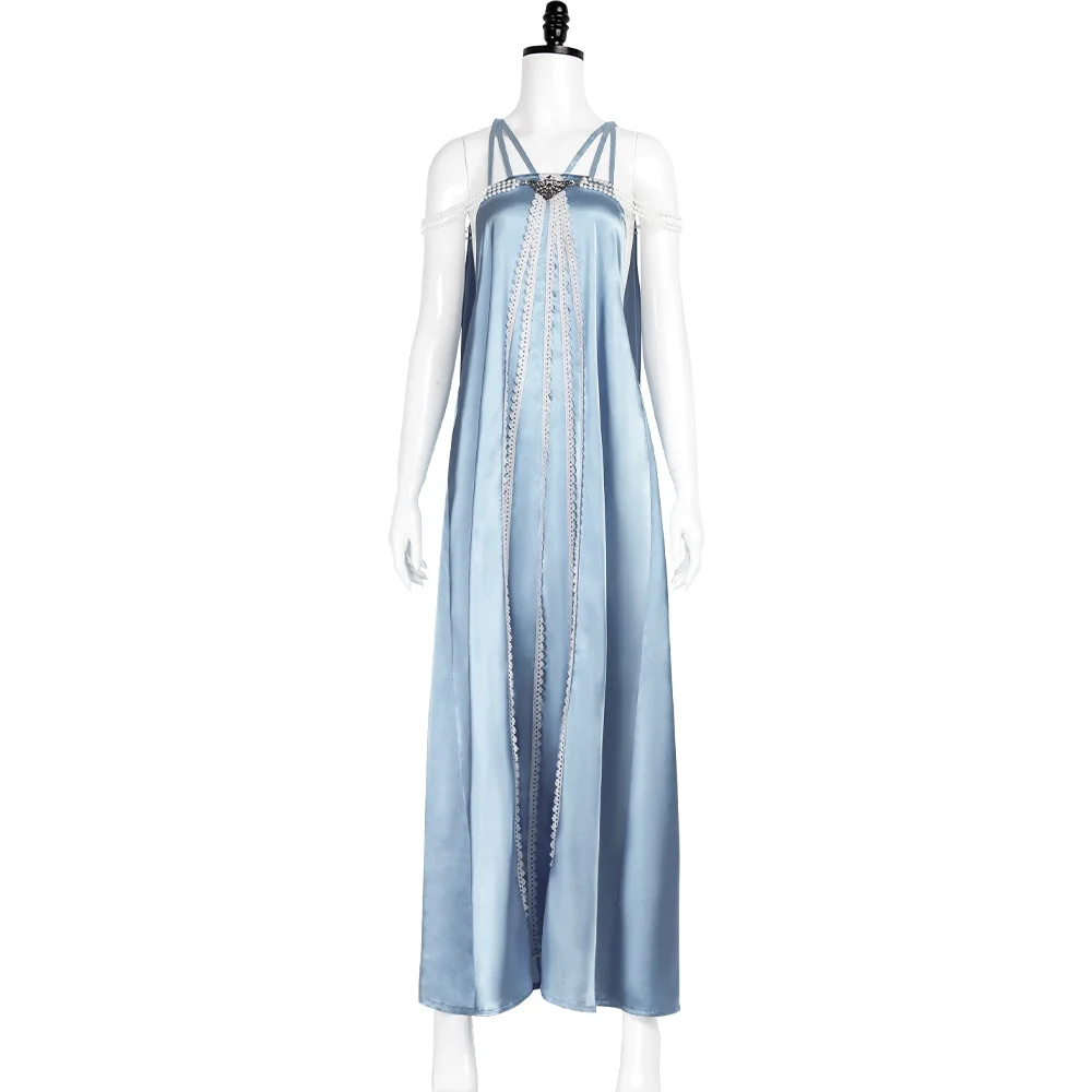 padme blue silk dress What shoes to wear with Padme dress?