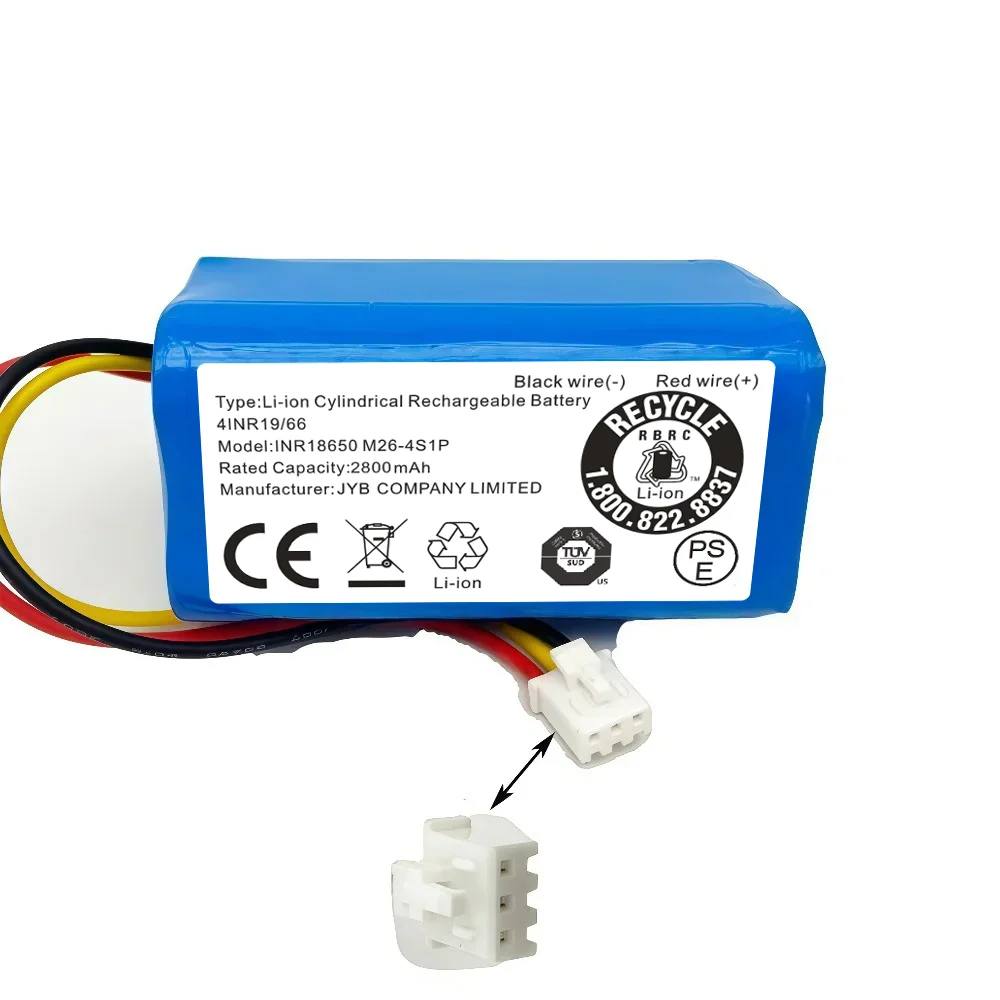 

Литий-ионный аккумулятор 14,4В/14,8В 3,5Ач 18650 для роботов-пылесосов LIECTROUX C30B XR500 E30 и PROSCENIC 800T 830P 820P 820T 820S