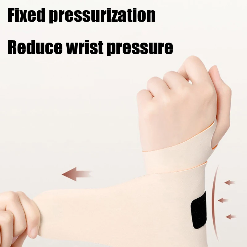 1Pcs Adjustable Thin Compression Wrist Guard Sprain Wrist Brace Wrist Exercise Safety Support Tendon Sheath Pain For Men Women