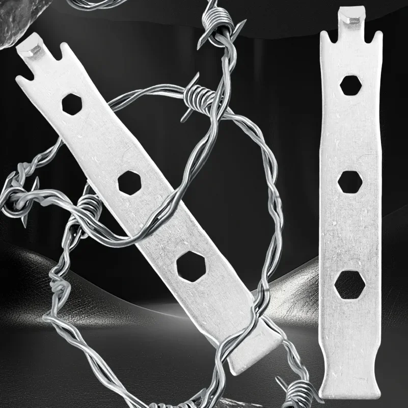 5/1x Fence Wire Twisting Tools Stainless Steel Wrench Heavy Duty Tensioning Tool for Garden Binding Wire Fence Twisting Fastener