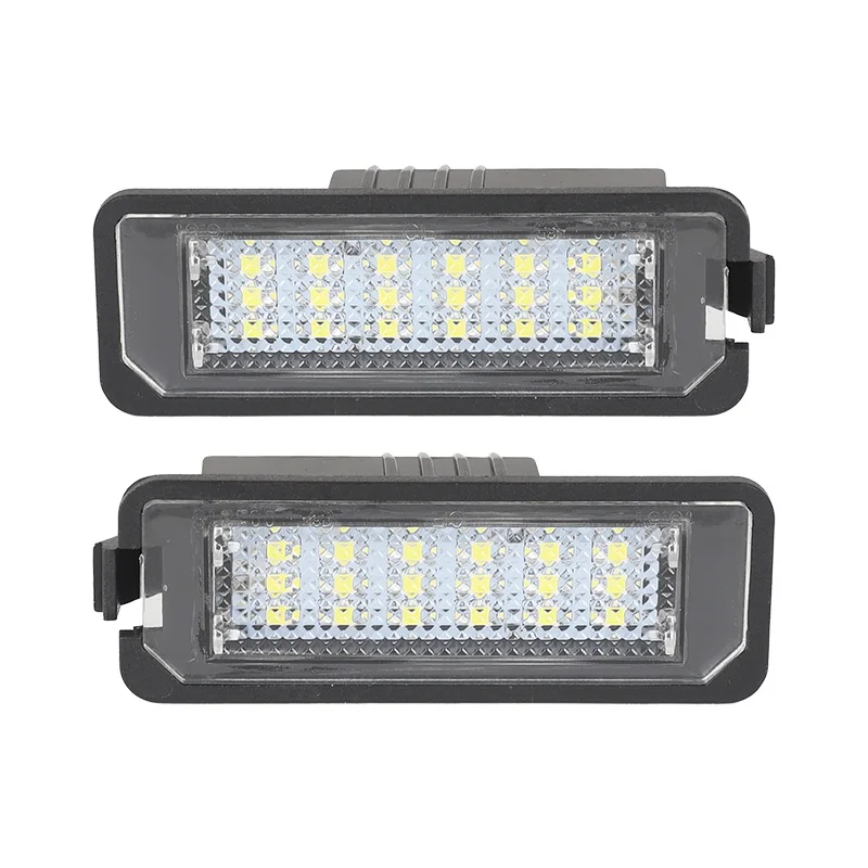 2X18SMD LED License Plate Light For VW Golf 6 VI 5 V GTI MK4 MK5 MK6 Eos Lupo Scirocco Seat Leon Altea OEM Replacement Bulb