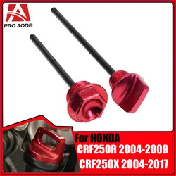 CNC 04-16 Motorcycle Red Aluminum Oil Dipstick Gauge Plugs For HONDA 450R CRF450R CRF 450 R 2009-2011 2012 2013 2014 2015 2016