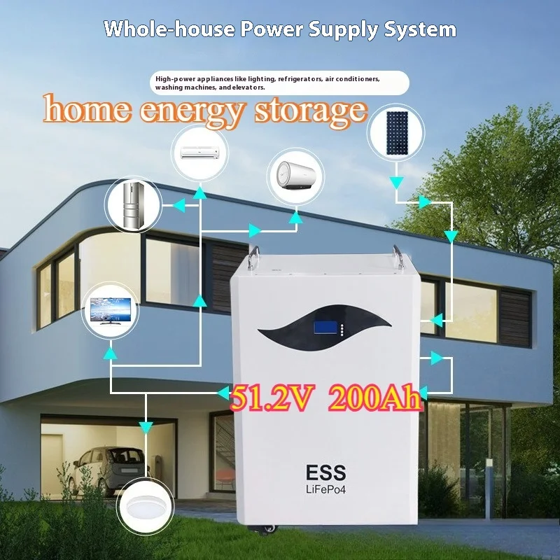 

Solar Photovoltaic Lithium Iron Phosphate System Household Household Energy Storage Battery 10 KWh Electricity 51.2V 200AH