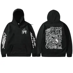 Sudadera con capucha de cantante Natanael Cano Corridos Tumbados Sloth CT, sudadera con estampado de doble cara, sudaderas con capucha informales de gran tamaño, jersey de Hip Hop para hombre