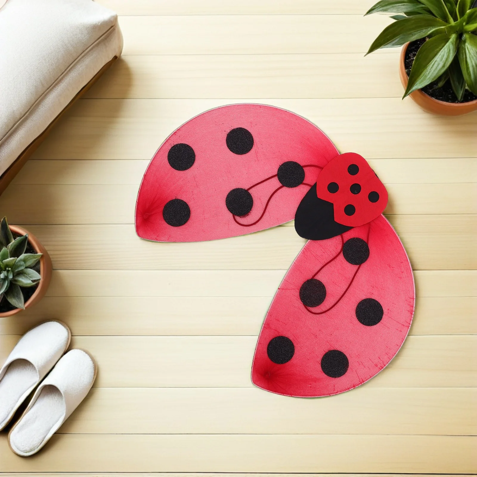 

2Pcs Kids Ladybug Wings Children Performance Props Foldable Bug Costume Accessories for Stage Party School Play Imaginative Play