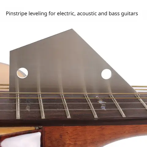 1 조각 프렛 레벨링 도구 기타베이스 넥 지판 측정 눈금자 스테인레스 스틸 프렛 로커 기타 Luthier 도구