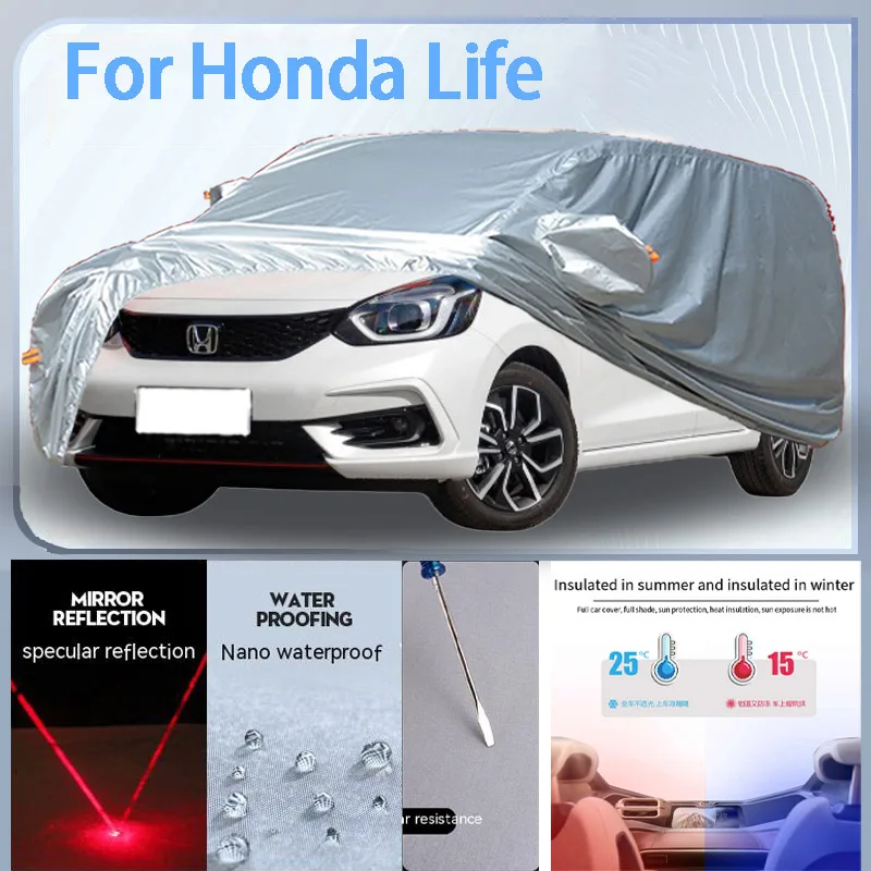 

For Honda Life Full Car cover with UV protection and Winter Insulation roles,Rainproof,Snowproof Ati-frost properties.