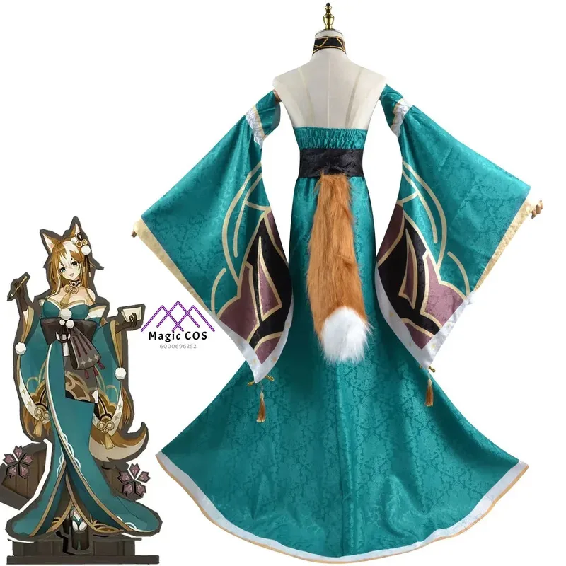 لعبة جينشين إمباكت ملكة جمال هينا أزياء تنكرية موحدة شعر مستعار أنيمي تصميم حصري لحفلة الهالوين أساسية جاهزة للصور للنساء