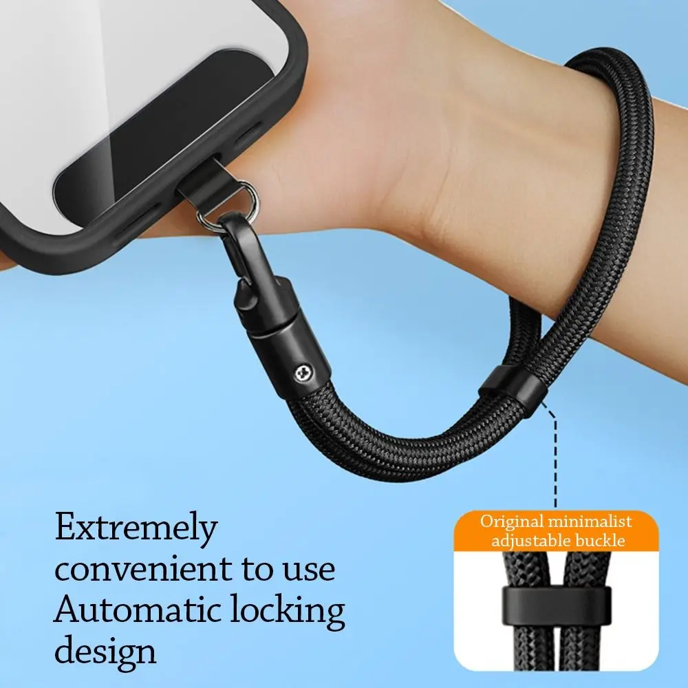 Cell Phone Accessories Adjustable Lanyard Woven Anti-lost Wrist Strap Universal Short Hanging Rope Mobile Phone
