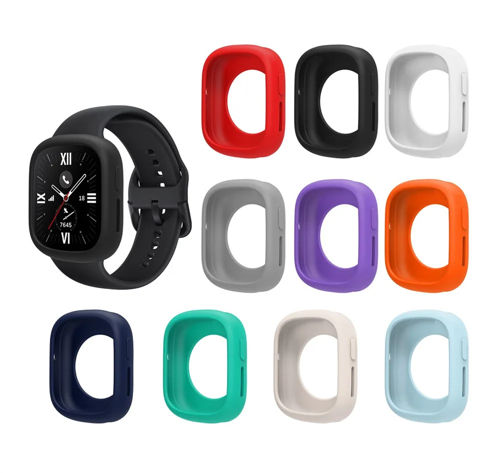 BEHUA-funda de silicona suave para Huawei Honor Watch 4, carcasa protectora de pulsera, protección de pantalla, accesorios de Marco