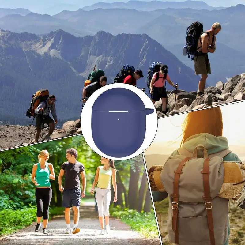 Беспроводные наушники, яркий силиконовый чехол для наушников, защитный чехол для беспроводных наушников, силиконовый защитный чехол