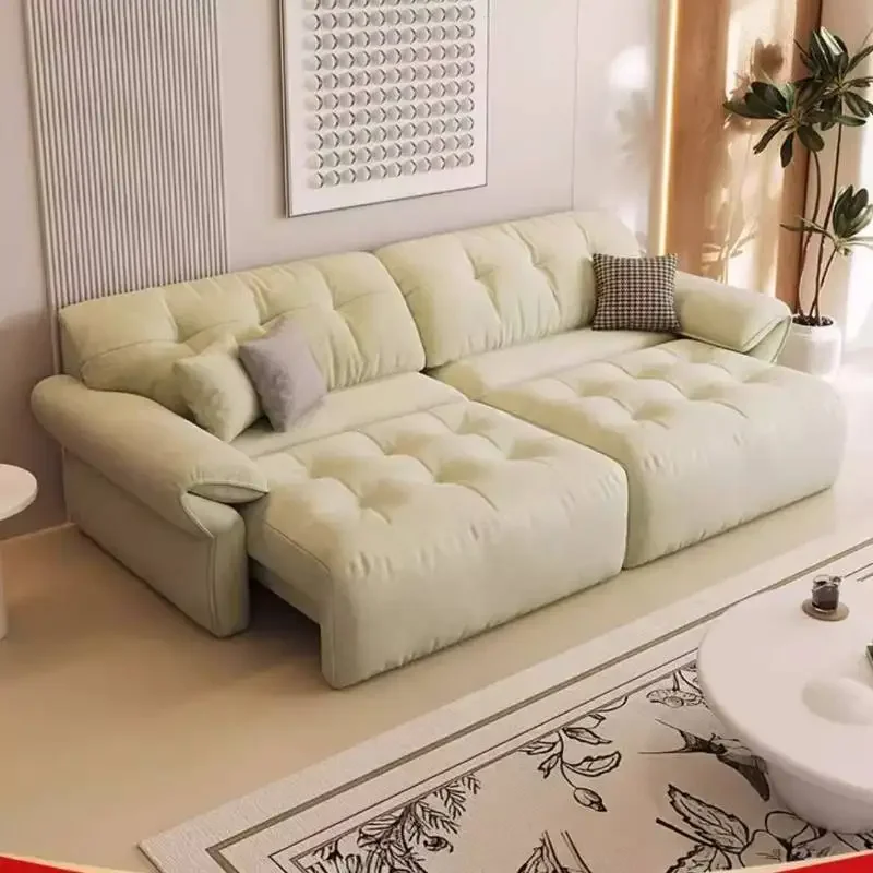 مسند ذراع ما بعد الحداثة أرائك غرفة المعيشة بيج كبير الحجم صالات فاخرة أرائك غرفة المعيشة صالون غرفة نوم Sillon Cama أثاث عصري #4