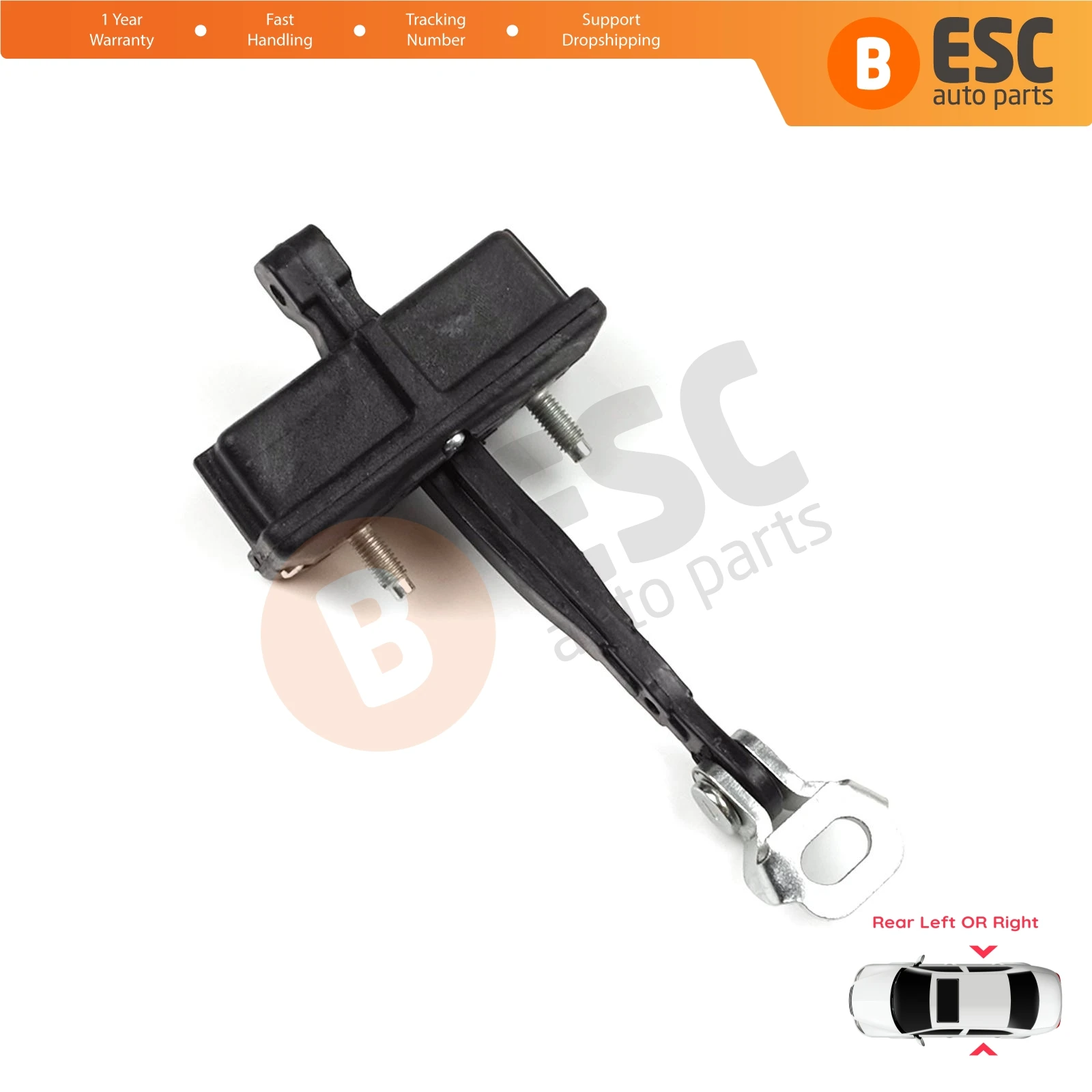 

EDP1300 Rear Door Hinge Stop Check Strap Limiter for Fiat Panda MK4 312 319 519 2011-2023 Van Hatchback 52022104