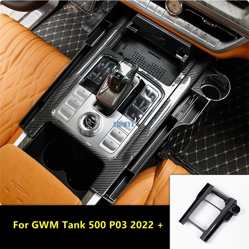 

Car Styling Central Control Gear Shift Seat Gap Armrest Storage Box Water Cup Holder Pad Accessories For GWM Tank 500 P03 2022 +