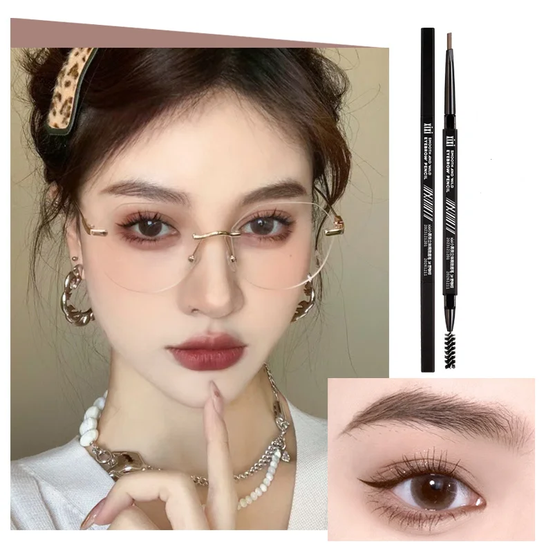 Matita gel per eyeliner Matita gel per eyeliner Impermeabile naturale a lunga durata Sopracciglio liscio Penna per eyeliner nera Strumento per il trucco degli occhi