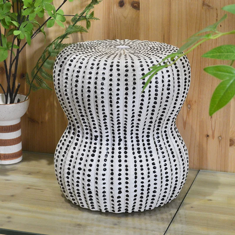 New Chinese peanut ceramic stool home living room room dressing stool changing shoe stool coffee table chair ornament