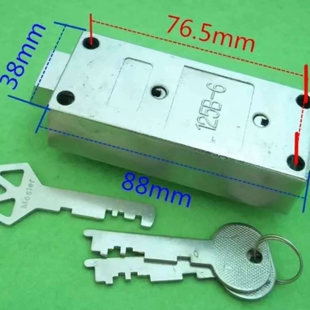Vault Door Lock Double Lock Bank Management Lock Lock Double Key Cylinder Anti-theft Double Cylinder Random Color