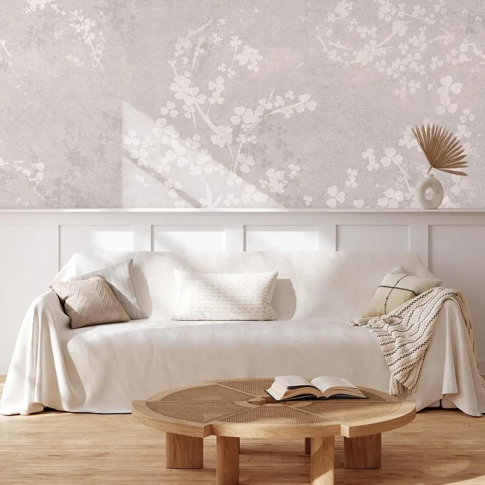 

Настенный мурал с нежным цветочным узором, винтажными иллюстрациями природы и дикой местности, съемные самоклеящиеся обои для декора стен спальни