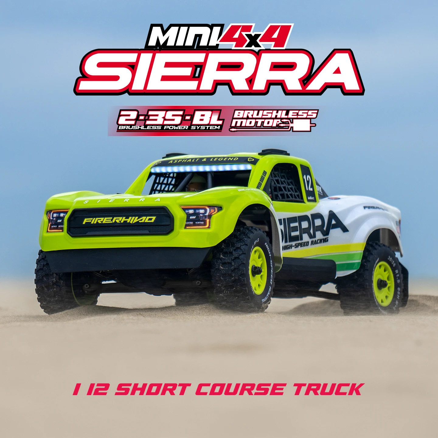 UDIRC UD1203PRO 1/12 Scale 4WD Brushless RC Desert Buggy High-Speed Off-Road Racing Car Remote Control Hobby Model for Adults