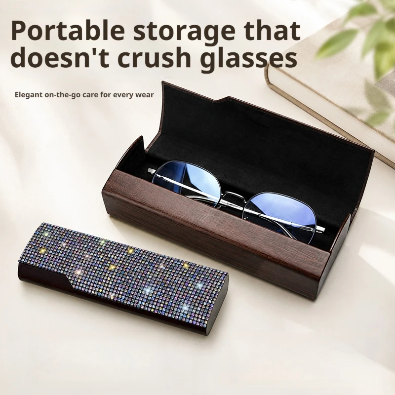 Anti-Pressure Eyewear Storage Case, Lightweight Linen Fabric Glasses Box, Soft Inner Liner Portable Spectacle Case for Men Women