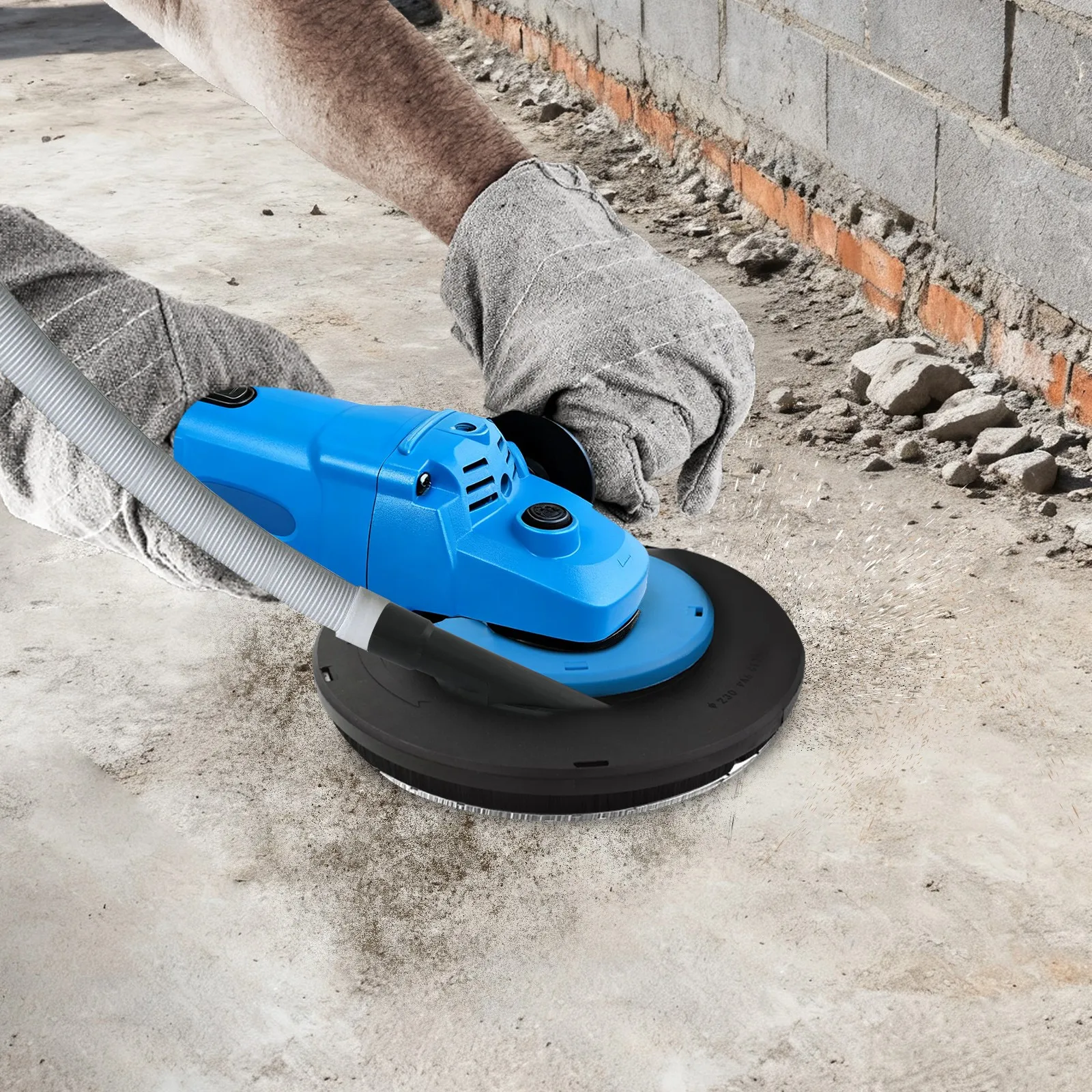 

9 Inch Hand Angle Grinder Dust Cover Sets for Construction Renovation Stone Processing