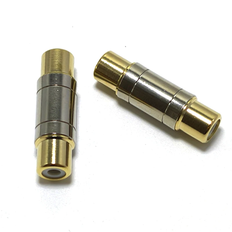 

1/5/10pcs Dual RCA Connectors High Quality RCA Female to Female Jack Socket Straight Adapter Gold Plated Speaker Cable Extender