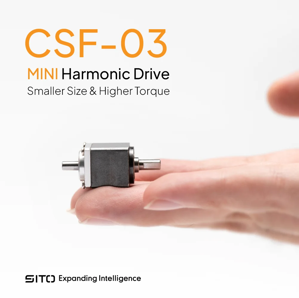 Sito CSF03 Micro Step-down Gearbox Compact  Servo Motor Speed Reduction 50:1 Industrial Harmonic Reducer for Robot Finger