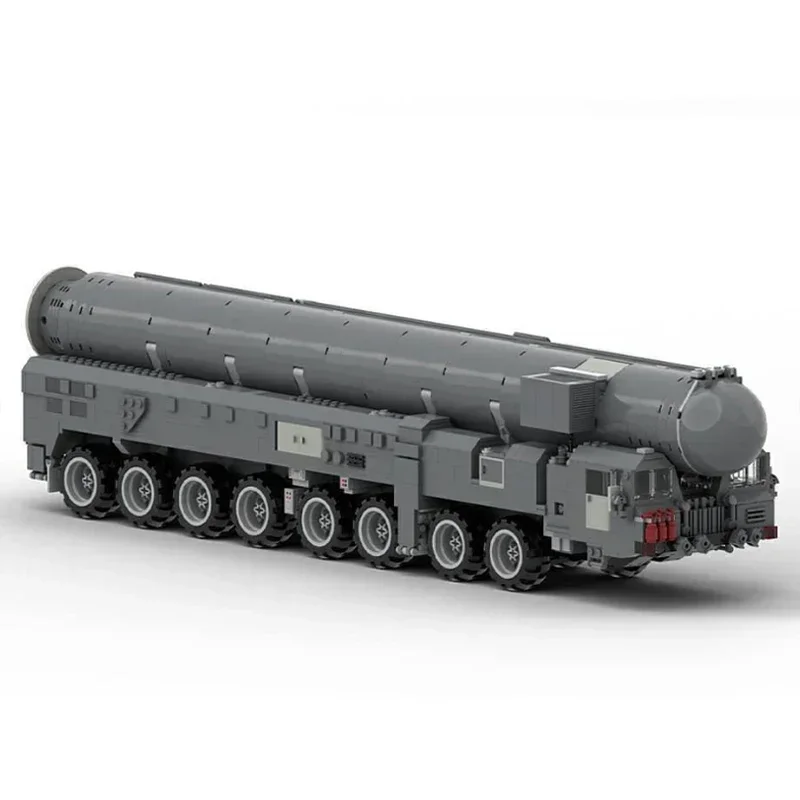 Bloques de construcción Moc modelo RT-2PM2 Topol-M ICBM lanzador 1:35 tecnología bloques modulares regalos juguetes de Navidad juegos DIY montaje