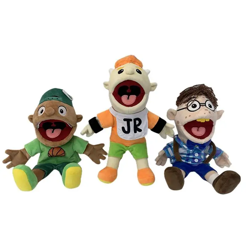 Game Jeffy Hand Puppet Plush Dolls Coby Chef Prince Joseph Junior Finger Muppet Plushie Toy Soft Figurine Sleeping Gift For Kids