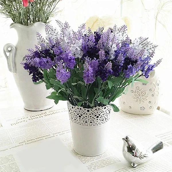 

Artificial Flower Vase Desk Tidy Holder Plant Pot Makeup Brush Storage Lace Hollow Office Accessory Gardening Supplies
