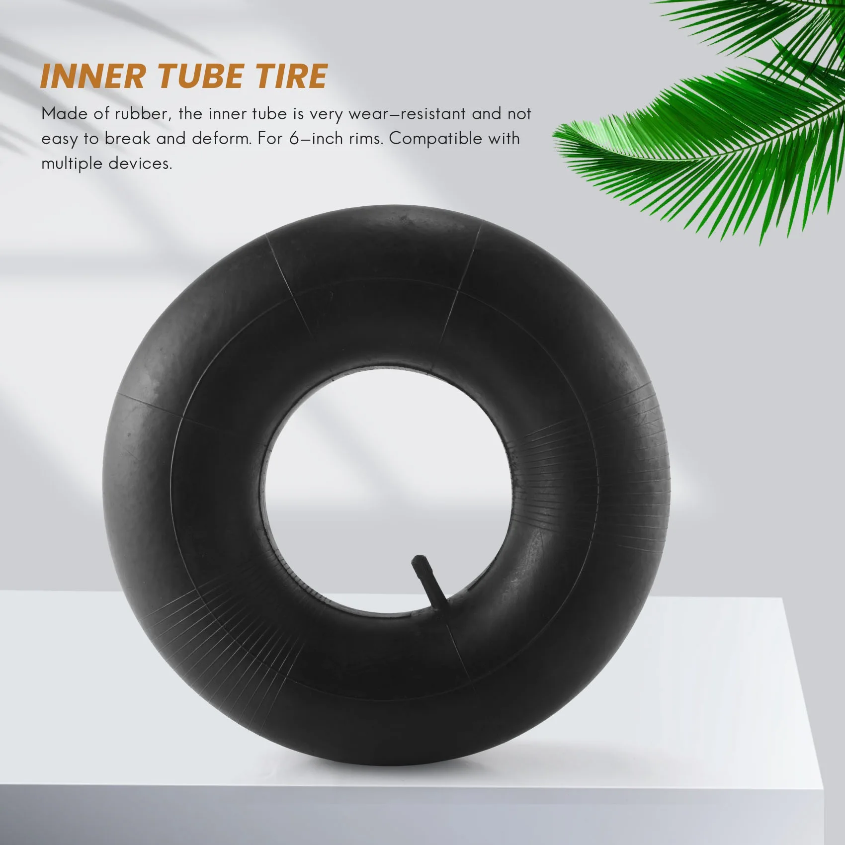 Two 15X6.00-6 Lawn Tire Inner Tube 15X6X6 TR13 Lawn Mower Tractor Tire