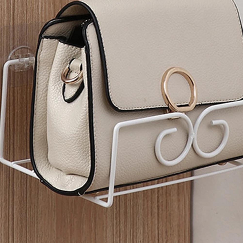 

2PCS H Storage Rack Punch Free Shelf Punch Free Wall Hanging Shelf Iron Large Space Home Decor Storage Container