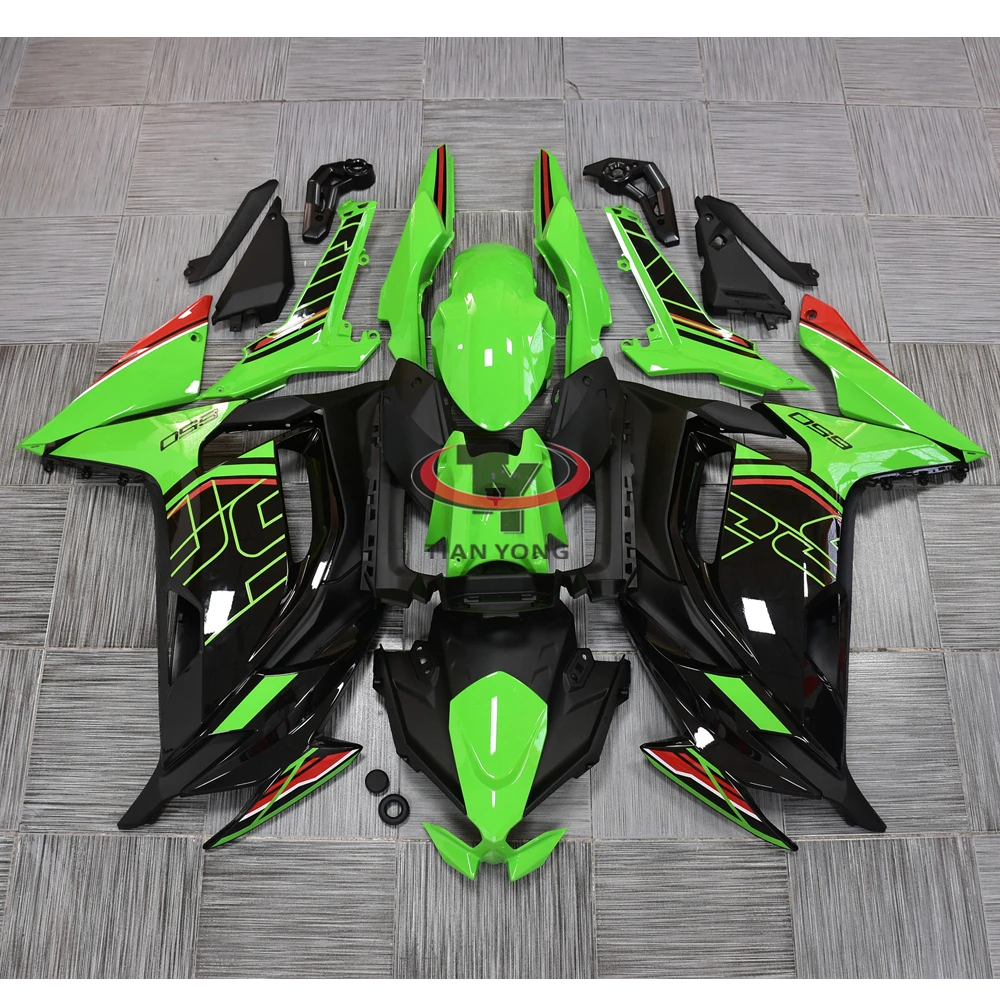 

Motorcycle For Ninja650 Ninja 650 2021-2022-2023-2024 Full Fairing Kit Bodywork Cowling New KRT green printed line design