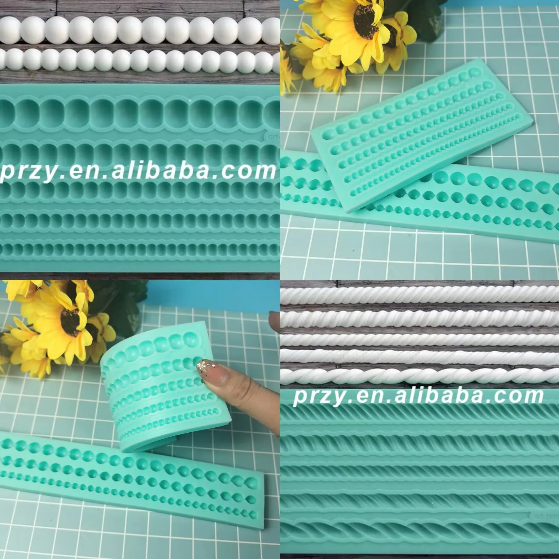 

Silicone Mold Pearls Crafts Decorating Cake Candy Making Fondant Silicone Mold Silica Gel Moulds Silicone Rubber PRZY 001