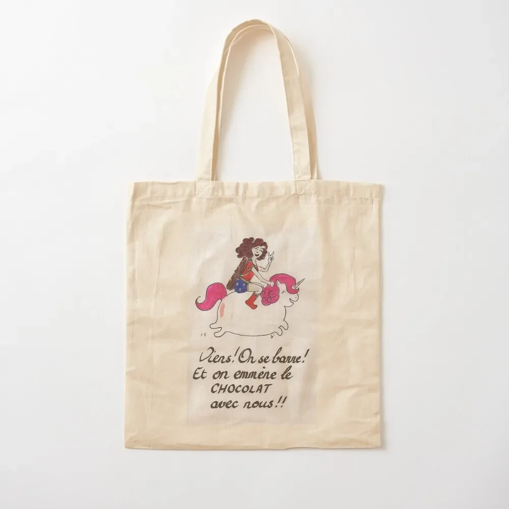 

On the back of unicorn! Tote Bag ecological bags Handbags Custom bag personalized tote bag