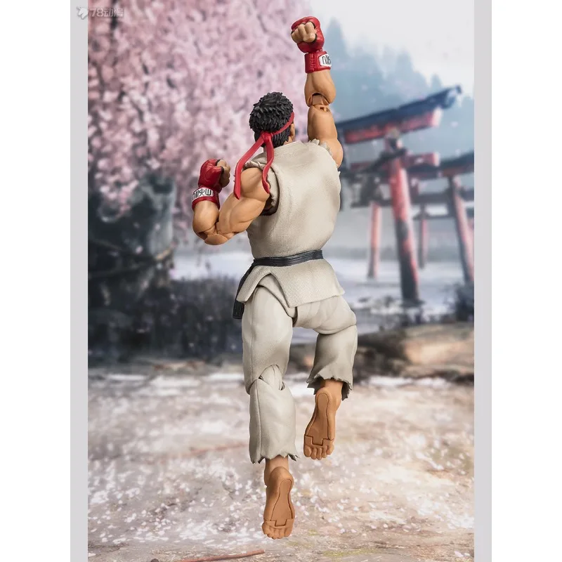 Bandai 1/12 S.H. Figuarts Mobile Toys Series Street Fighter Series Long Anime Figure Model Toys Model Gifts for Boys