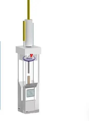 K003 Optical Quartz Electrolytic Cell/Chamber Micro-Spectroscopic Photoelectrochemical Three-Electrode System with Silver