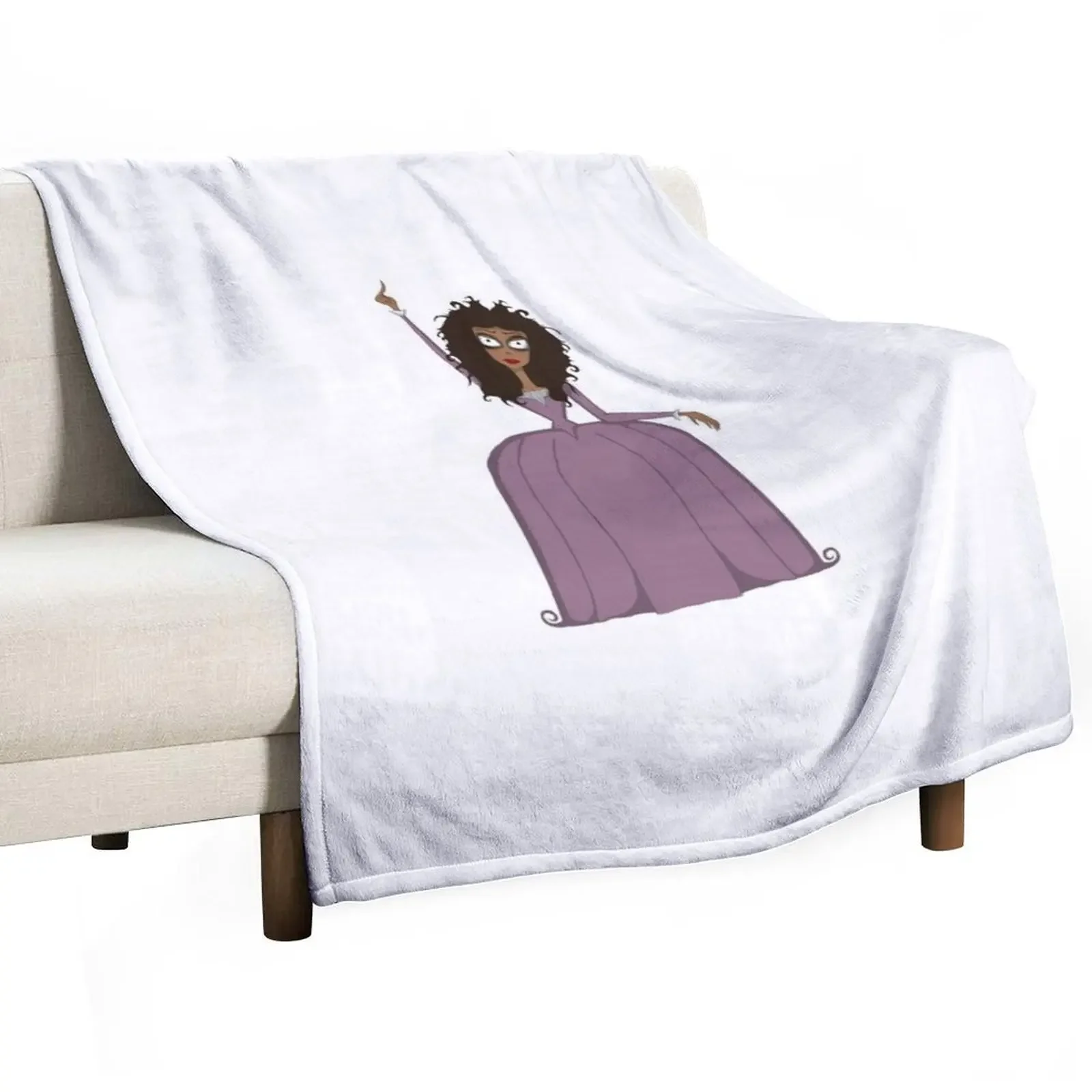 Angelica Schuyler- Hamilton-Tim Burton style Throw Blanket Soft Beds Bed linens christmas gifts Travel Blankets